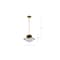 Nuvo Lafayette 1-Light Pendant 14 in. Matte Black/Natural Brass White Opal Glass 60/7907 - alternate 5